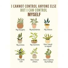 1PC Áp phích in vải canvas sức khỏe tâm thần cổ điển Bohemian Tranh vải canvas truyền cảm hứng cho lớp học Văn phòng Hành lang Áp phích trang trí nhà Không có khung - Nhiều màu - Xem 33