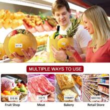 10 rouleaux d'étiquettes de prix, autocollants d'étiquettes de prix, convenant aux épiceries, aux boutiques de détail (500 autocollants/rouleau), fournitures scolaires, rentrée des classes