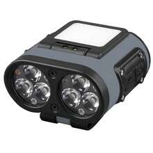 1 件 LED+COB 360° 可调角度传感器头灯多模式可充电电量显示头灯 6LED+12COB 超亮头灯适用于狩猎露营 - 彩色 - 查看 12