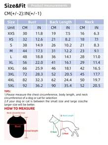 LUCKIE LABO 3pcs Polyester Solid Color Vest Set (red/yellow/green), Anti-flea, Reducing Hair Shedding, Insulating, Breathable, Suitable For Indoor And Outdoor For Cats And Dogs - Multicolor - View 6