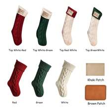 Custom Family Christmas Stocking, Personalized Red Plush Christmas Stocking, Xmas Stocking With Name, Christmas Gift, Gift For Her Holiday Decor Christmas Stockings, Velvet Stockings Red Stockings, Home Decorations, Christmas Gifts, Velvet Decorations Large, Stockings Christmas Decoration - Multicolor - View 4