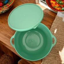 10 Potes Hermeticos Para Mantimentos Redondo  Pote Organizador de Alimentos Marmita