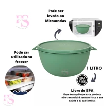 10 Potes Hermeticos Para Mantimentos Redondo  Pote Organizador de Alimentos Marmita