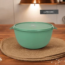 10 Potes Hermeticos Para Mantimentos Redondo  Pote Organizador de Alimentos Marmita