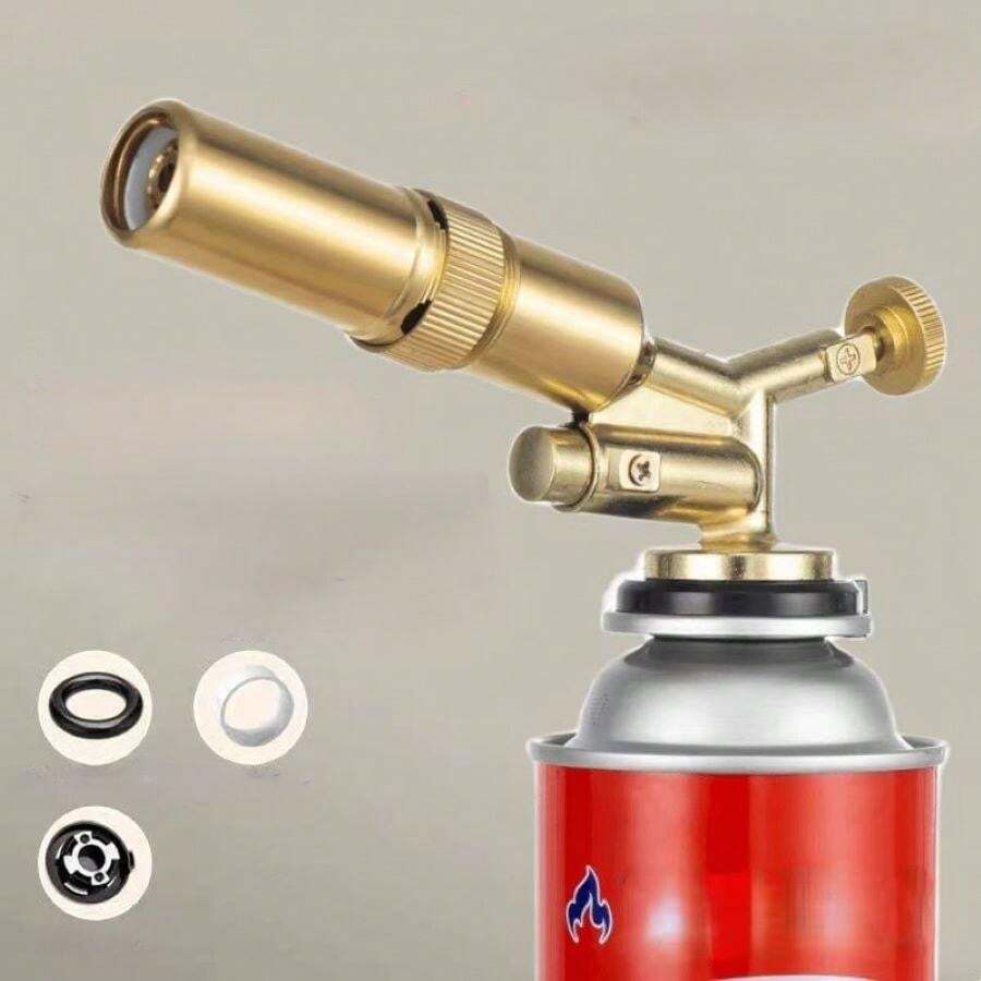 Protable Gas Burner Flame Gun Welding Torch High Temperature Brass