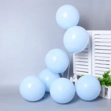 12 Plain Colorful Balloon Balloons 16 Inches Large Round Balloons Premium Birthday Party Decoration - Kẹo màu xanh - Xem 2