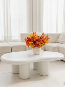 4pcs 45cm Maple Leaf, Pumpkin & Berry Faux Fabric Decorative Pieces, For Home Decor, Tabletop, Living Room, Kitchen, Bedroom,Fall Decor,Autumn,Fake Plants - Orange - View 2