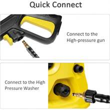 5M High Pressure Hose, Pressure Washer Hose Accessories For Karcher K Series Pressure Washer K2 K3 K4 K5 K7 - Click Bayonet To M22-14mm Thread (5M+ Adapter) - 5M+ Adapter - View 5