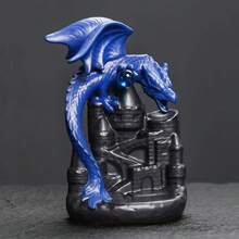 1 cái Lò đốt hương rồng sáng tạo trang trí nhà theo phong cách cổ điển quà tặng Giáng sinh đồ trang trí phong thủy may mắn (không có hương) - Nhiều màu - Xem 7