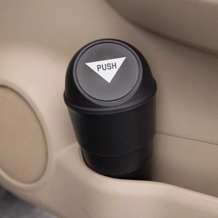 Compact Cup Holder Trash Can For Cars – Easy Clean & Organize