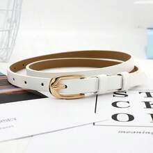 1pc 这是一款时尚女士腰带，采用打结设计，用于装饰。这是一款适合牛仔裤的细腰带，具有简单的腰部收紧款式和光滑的表面。 - 彩色 - 查看 5