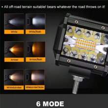 4 Inch LED Pod Lights,2/4PCS 120W 12000LM Triple Row Flood Spot Combo Offroad Driving Fog Ditch Work Light Compatible For Pickup Truck Trailer ATV UTV SUV Boat Lights Car Accessories Car Must Haves Car Decor Car Light
