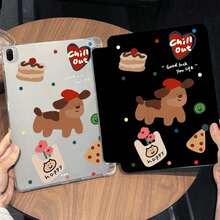 1PC cho Xiaomi6 Case gấp ba có khe cắm bút Redmi Pad SE 11 inch Tablet Case trong suốt chống rơi chống bụi Penguin Red Hat Puppy Full Cover Protective Case - trắng - Xem 6