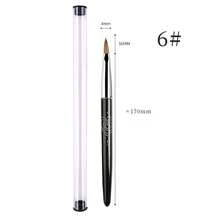 1 支 Kolinsky 美甲水晶雕刻笔，带金属水钻手柄 - 黑色 - 查看 9