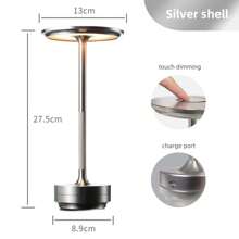 Dinghan Rechargeable Led Table Lamp Battery Reading Lamp Removable Usb Dimming Desk Light 2025 - Multicolor - View 8