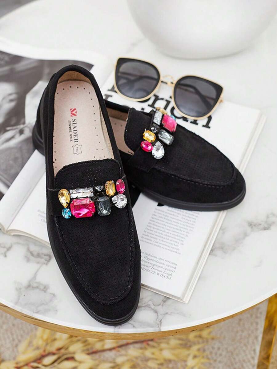 Royalfashion 女士镂空莫卡辛鞋 Mettele - 黑色 - 查看 1