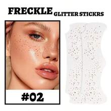 1 miếng dán vàng kim loại, hình dán ngôi sao và bướm lấp lánh chống thấm nước theo phong cách Châu Âu, dùng cho tiệc tùng, biểu diễn trên sân khấu, trang trí tàn nhang, hình dán Graffiti - Nhiều màu - Xem 5