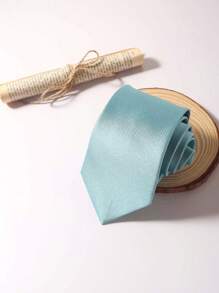 1 条纯色斜罗纹领带，男士，适合日常活动、聚会和礼物、商务装 - 彩色 - 查看 22