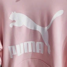 Puma Sudadera deportiva holgada y cómoda con capucha de punto para entrenamiento y uso casual