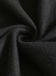 1pc Boys & Teens Fashion Letter Print Color Block V-Neck Pullover Sweatshirt Jacket, Autumn/Winter