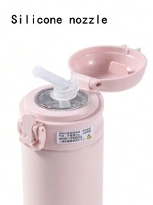 SNOOPY 1 pieza Botella de agua de acero inoxidable aislada de 500ml, vaso con pajita portátil para exteriores, termo de vacío de gran capacidad y diseño elegante - Multicolor - Ver 5