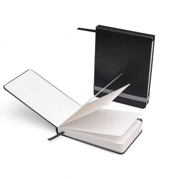 1 pieza Libro de acuarela de pulpa de madera de 300 g, grano medio/grueso con 24 páginas, libro de acuarela portátil con cubierta de piel sintética para dibujo a mano, regalo para el Día de la Madre, útiles escolares