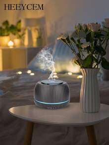 HEEYCEM 300 毫升精油扩散器，带遥控器的芳香扩散器，USB-C 电源线。芳香疗法香味空气加湿器，无水自动关闭，7 色 LED 灯，适用于房间、办公室 - 多色 - 查看 1