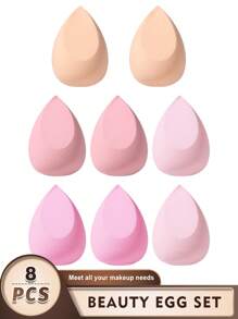 5pcs/10pcs/15pcs/25pcs/30pcs/40pcs/50pcs/Pack Makeup Sponges, Multicolor Makeup Sponge For Foundation Blending, Liquid/Cream/Powder Seamless Smooth Beauty Sponge, Latex-Free Hypoallergenic Dual Use Foundation Puff, Suitable For All Skin Types - Multicolor - View 14