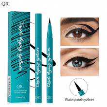 1 Bút kẻ mắt và kẻ lông mày màu đen chống thấm nước, khô nhanh, nhẹ, chống mồ hôi - màu đen - Xem 1