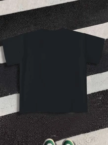 Vintage British Flag Pure Cotton Men's T-Shirt Comfort Fit - 黑色 - 查看 6