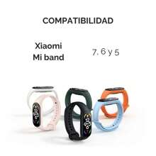 SMART WATCH MX Correa Xiaom Mi band 7, 6, y 5, silicon tpu Extensible. - Verde militar - Ver 4
