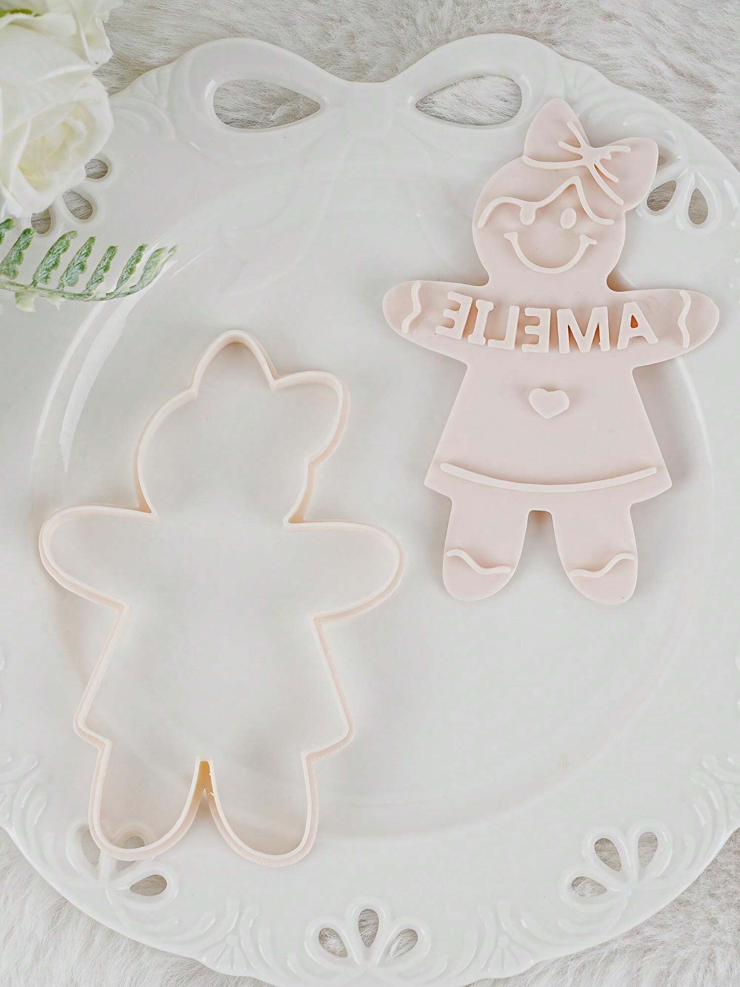 Custom Christmas Girls's Name Cookie Cutter,Personalized Holiday Baking