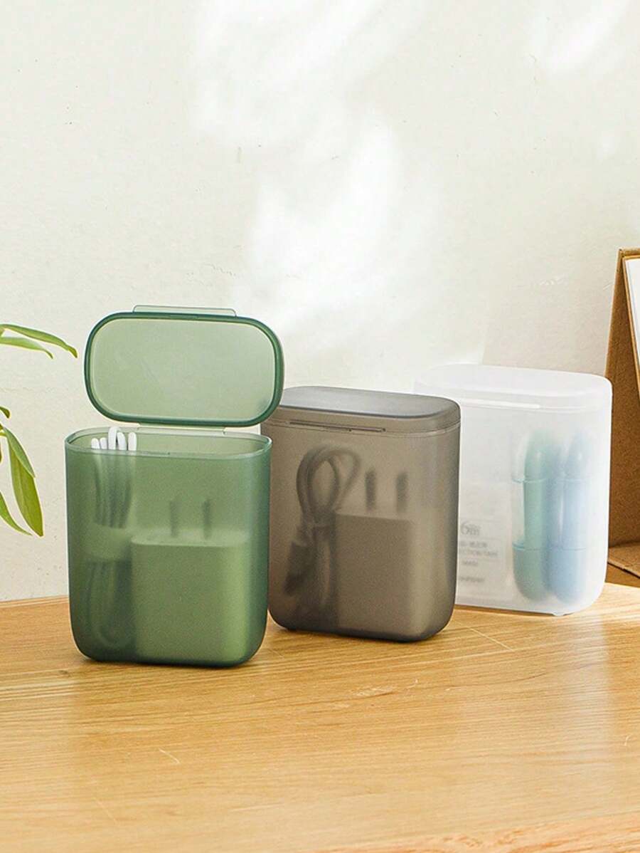 便携式抽屉设计收纳盒，用于手机线、耳机、充电器、珠宝和其他配件 - 查看 1