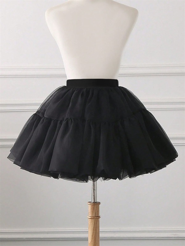 Young Girl Tulle Puff Mini Skirt, Children Cosplay Ballet Dance Tutu