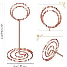 10PCS Rose-Gold Peacock Rolodex Business Card Holder, Stand-Up Label Holder Message Holder Note Holder For Celebration - Rose Gold - View 5