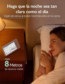 Momcozy 5.5 Inch Full HD 1080P Baby Monitor Without WiFi Camera, 5800mAh, 120-Hour Battery, VOX, Two-Way Audio, 500m Range, Free 32g SD Card