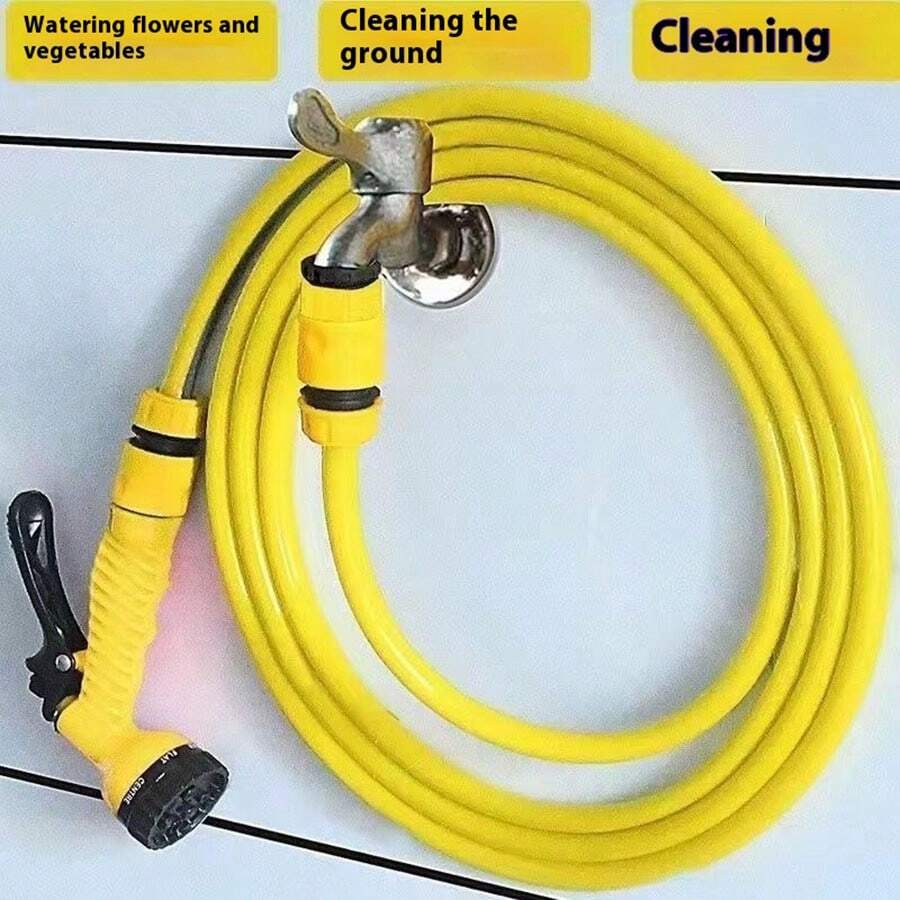 Car Wash Watering Flowers Watering Vegetables Water Pipe Nozzle 17 Feet