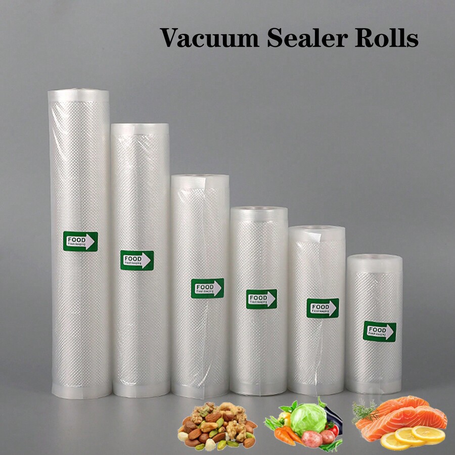 2 Rolls Of Different Size Combinations Of 5m Vacuum Sealed Bag, For