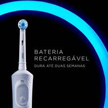 Rechargeable Electric Toothbrush With Timer Rotating Head Vitality 100 Precision Clean 110v - 白色 - 查看 2