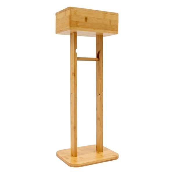 Support pour papier hygiénique 4-en-1 avec compartiment de rangement supérieur, support pour rouleau de papier hygiénique autoportant, pour décoration de salle de bain estivale