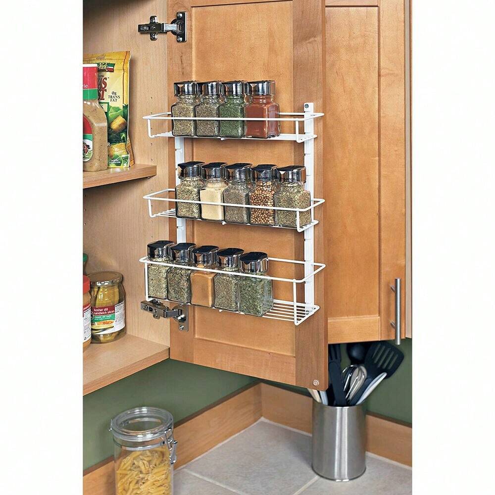 ClosetMaid 3 Shelf Spice Rack Organizer For Mount (Open