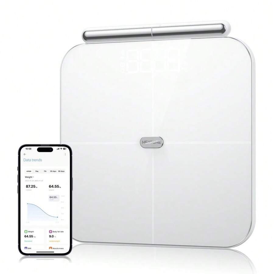 Body Fat Scale, 8 Electrodes Smart Bathroom Scale For BMI 56 Body