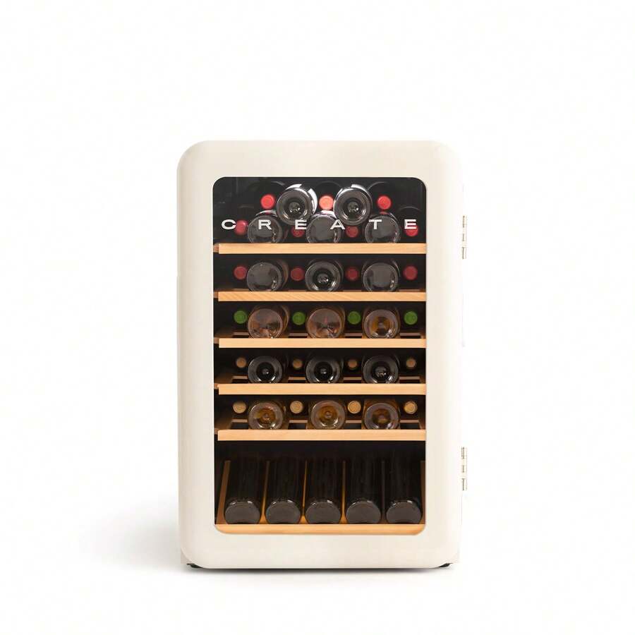 Create Vinoteca eléctrica de estilo retro para 45 botellas - ✅​ Envío en 24-48H en España (península) - WINECOOLER RETRO - Beis - Ver 1