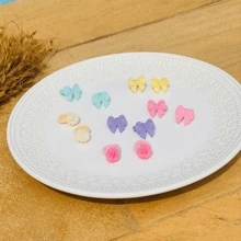 Kit Of 12 Assorted Small Scrunchies - 彩色 - 查看 1