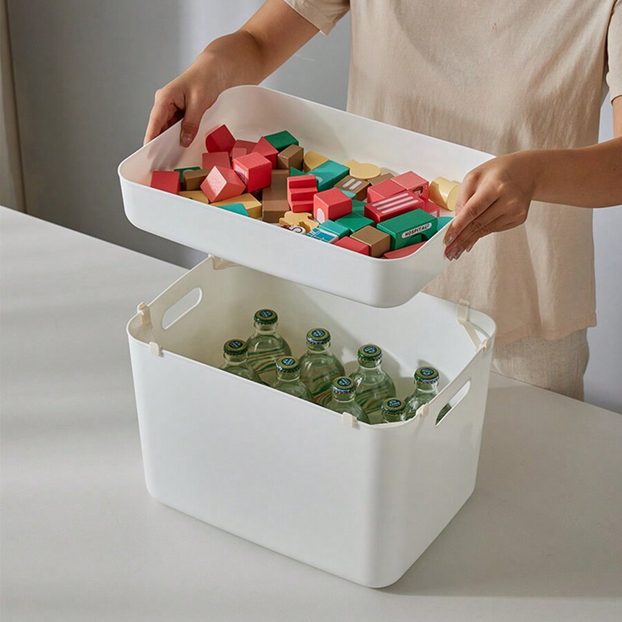 Multi Piece Storage Box Support Frame, Storage Basket Stacked With