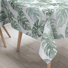 1 tấm khăn trải bàn họa tiết lá rùa dùng cho gia đình, phòng khách, phòng ăn, nhà bếp, phòng học, không thấm nước, không thấm dầu, có thể giặt được - Nhiều màu - Xem 3
