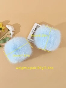 Autumn/Winter Fashion New Fluffy Soft Fluffy Outdoor Windproof Warm Women Arm Sleeves, Solid Color Cute Casual Polyester Arm Warmers For Sports, Leisure, Outings And Festivals