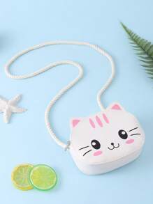 1pc Kids Cute Cartoon Fashionable Shoulder Crossbody Bag, Unisex Toddler Mini Messenger Bag