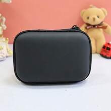 1 pieza Bolsa de almacenamiento multifuncional para juegos de cartas, auriculares inalámbricos, bolsa de EVA, posibles problemas menores de costura. Bolsa de almacenamiento de cable de carga de datos portátil, estuche con cierre resistente a golpes, estuche de viaje para auriculares, disponible en varios colores
