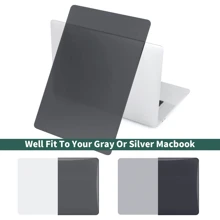 Transparente Schutzhülle kompatibel mit MacBook, robuste Schutzhülle aus Kunststoff für MacBook Air Pro (Schwarz)